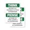Signmission Safety Culture Sign, 7 in Width, Plastic, Rectangle OS-2PACK-TS-P-710-L-11857 - alternate 1